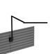 Z-Bar Mini Gen 4 Slatwall Mount Desk Lamp Wall Light in Matte Black